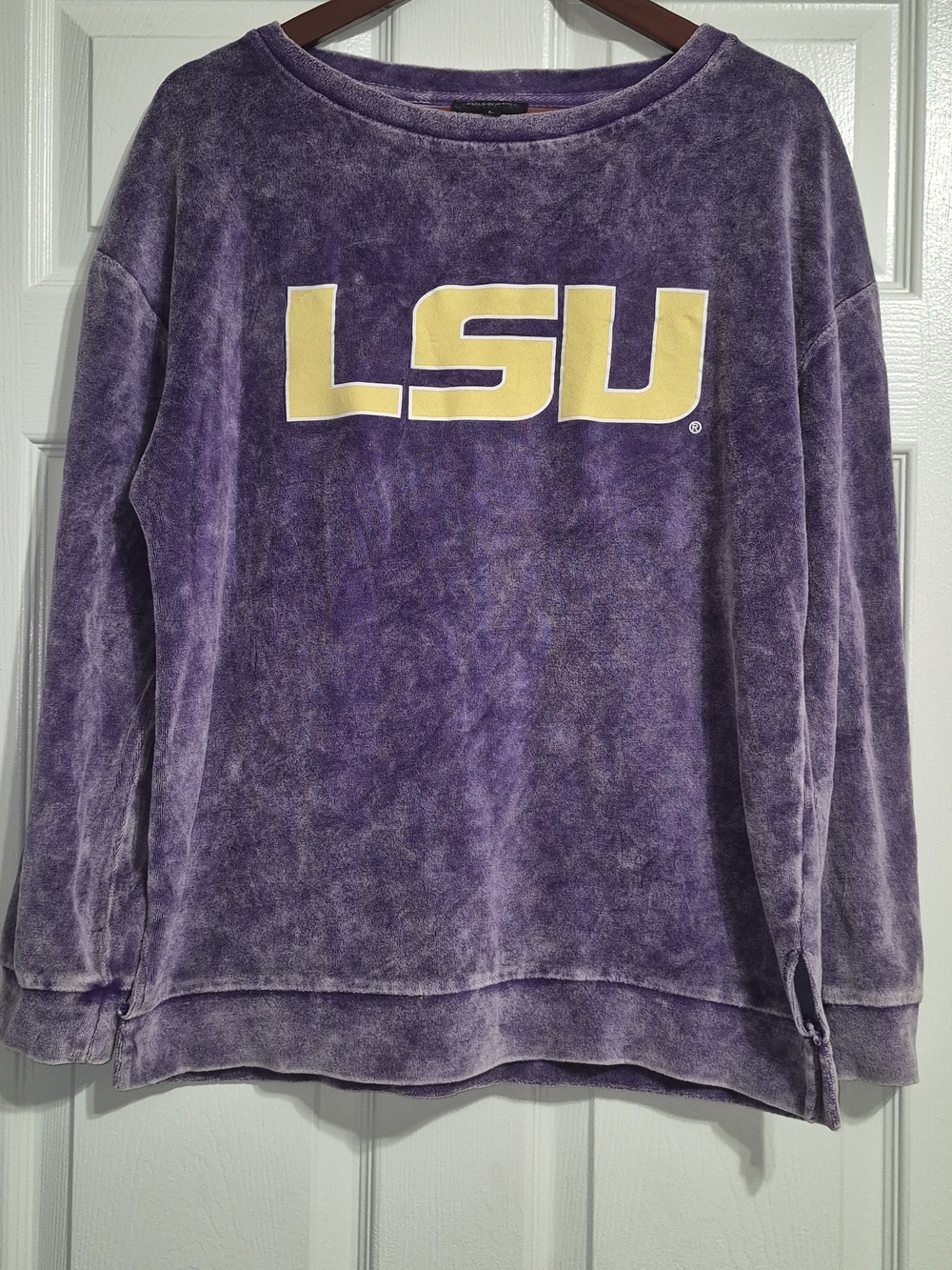 LSU Purple Crewneck Pullover - Collegiate Logo Sweatshirt